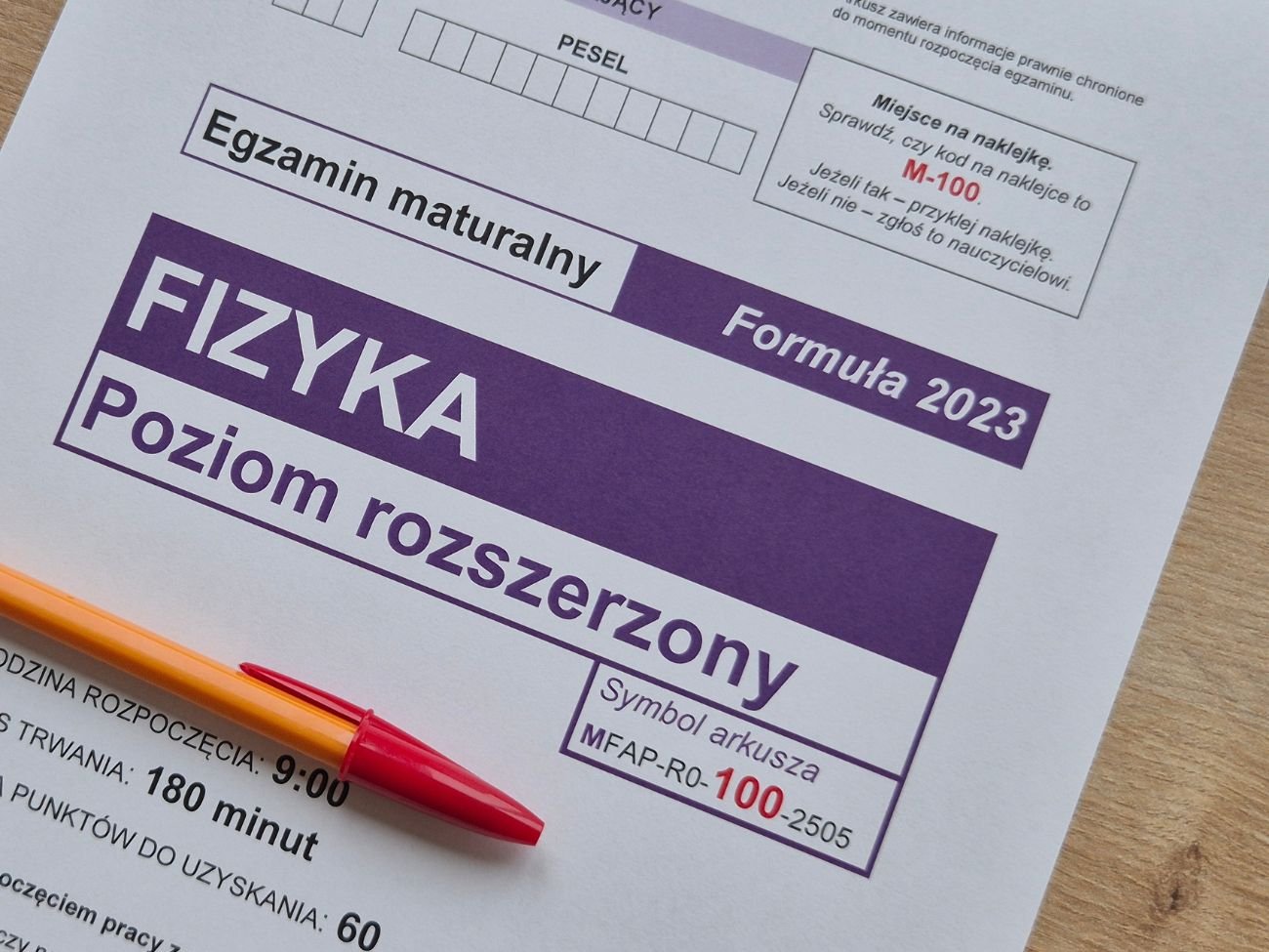 Matura z fizyki maj 2023 - poziom rozszerzony