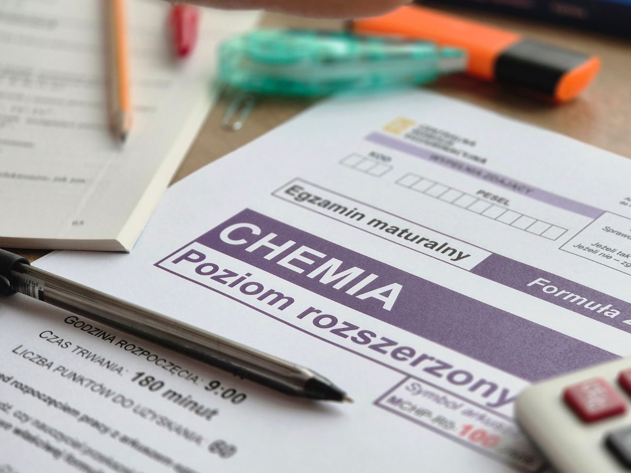 Matura z chemii maj 2023 - poziom rozszerzony