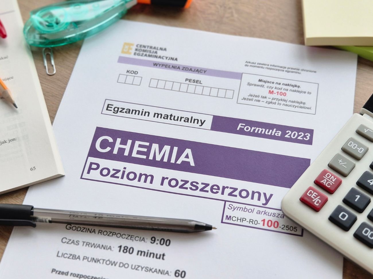 Matura z chemii maj 2024 - poziom rozszerzony