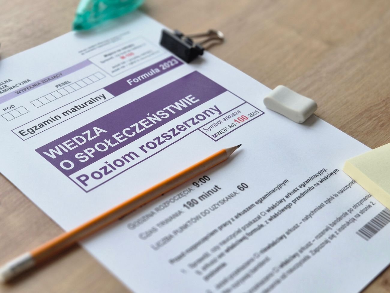 Matura z wiedzy o społeczeństwie maj 2025 - poziom rozszerzony