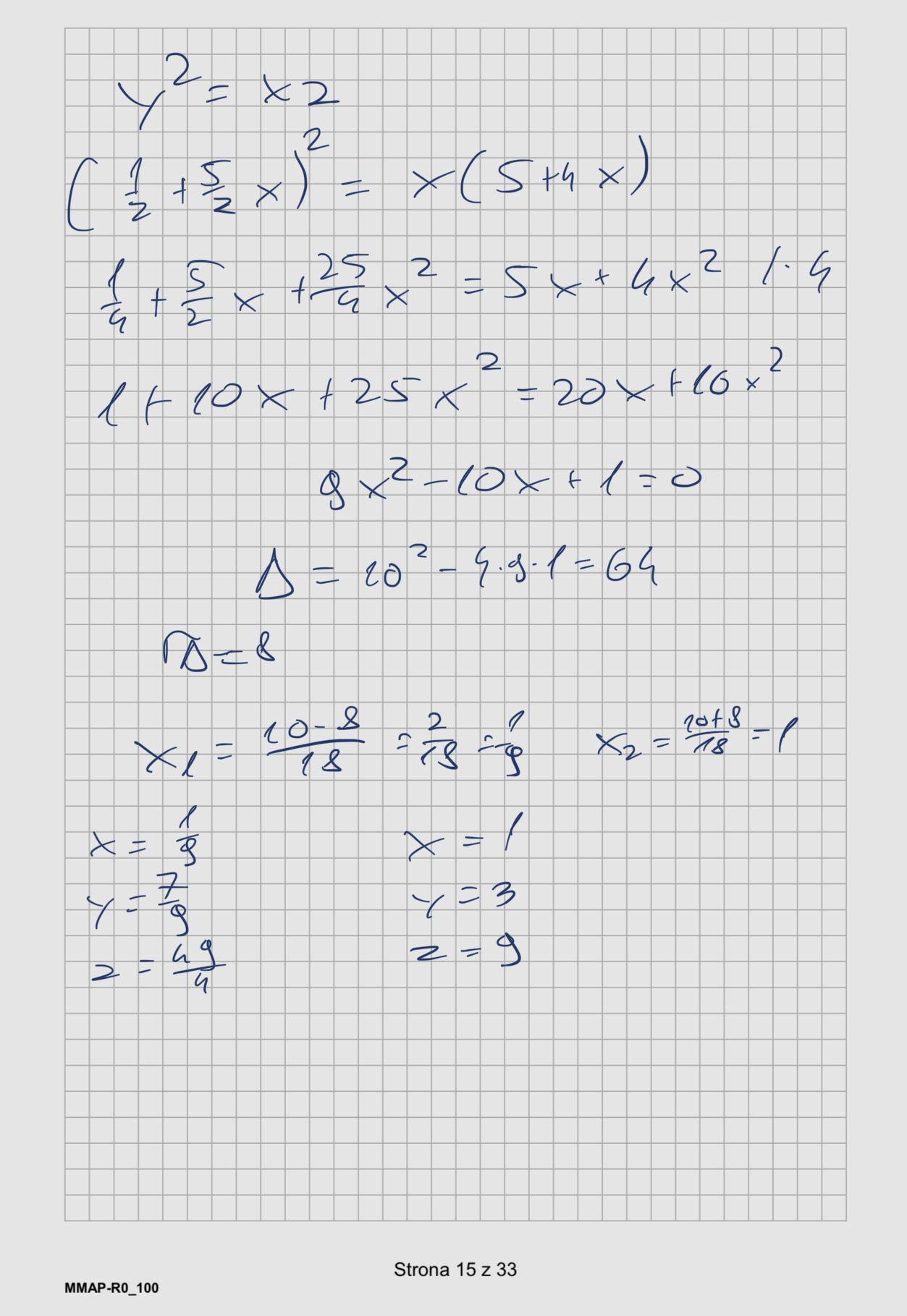 Matura dodatkowa 2026 z matematyki rozszerzonej. Arkusz z odpowiedziami - zadanie 8 część 2