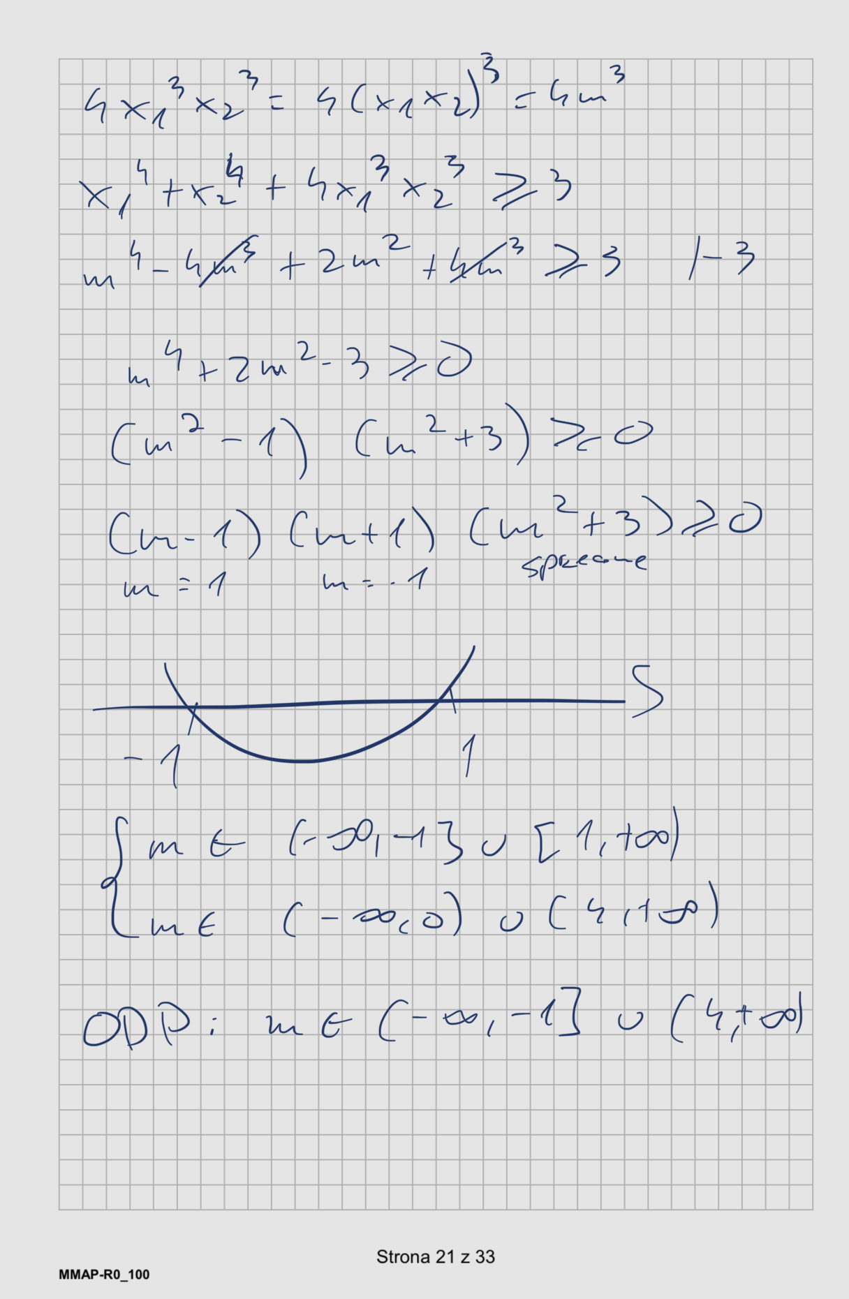 Matura dodatkowa 2026 z matematyki rozszerzonej. Arkusz z odpowiedziami - zadanie 11 część 2