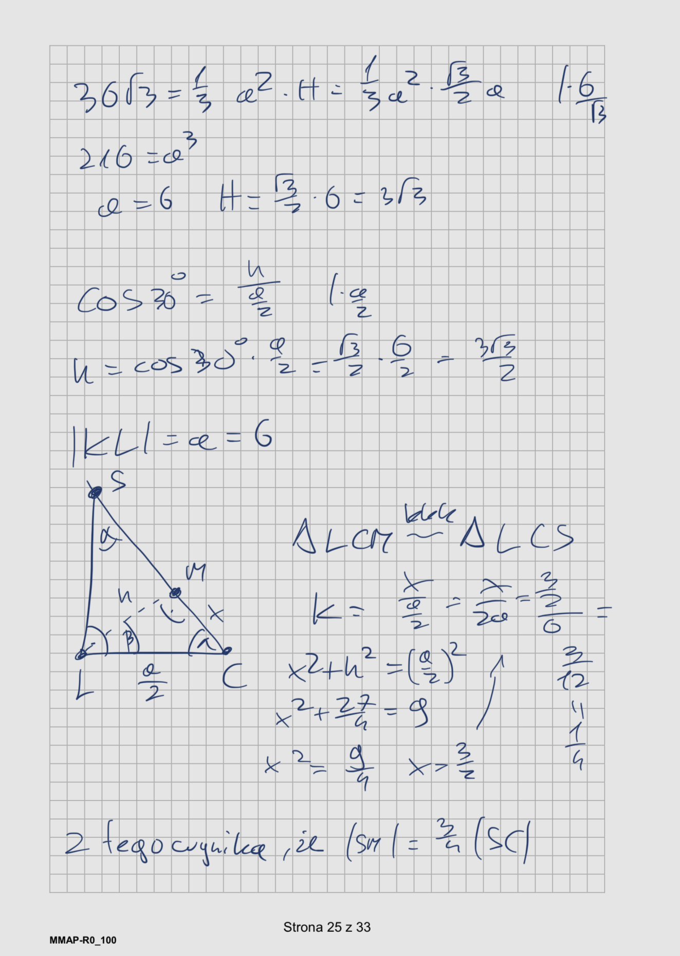 Matura dodatkowa 2026 z matematyki rozszerzonej. Arkusz z odpowiedziami - zadanie 12 część 2