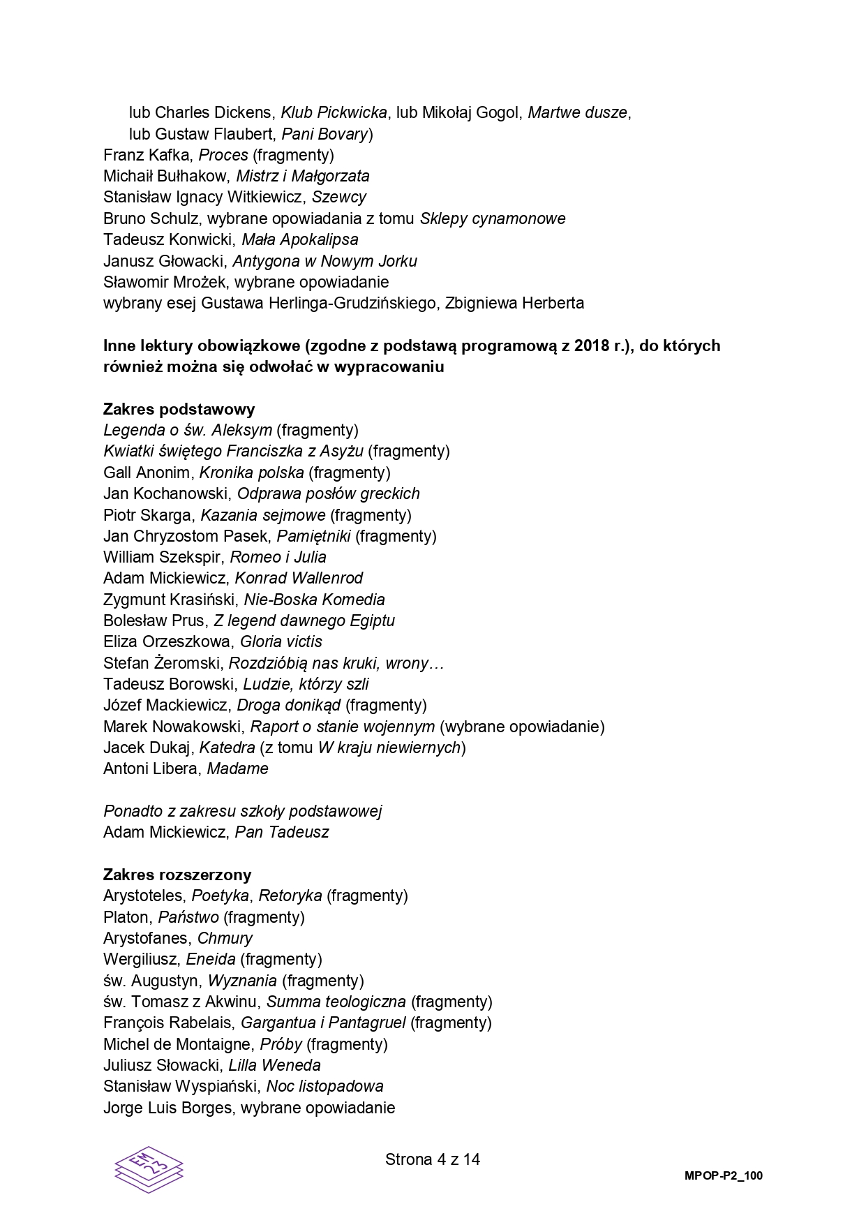 Matura poprawkowa sierpień 2026. Język polski, poziom podstawowy – strona 4