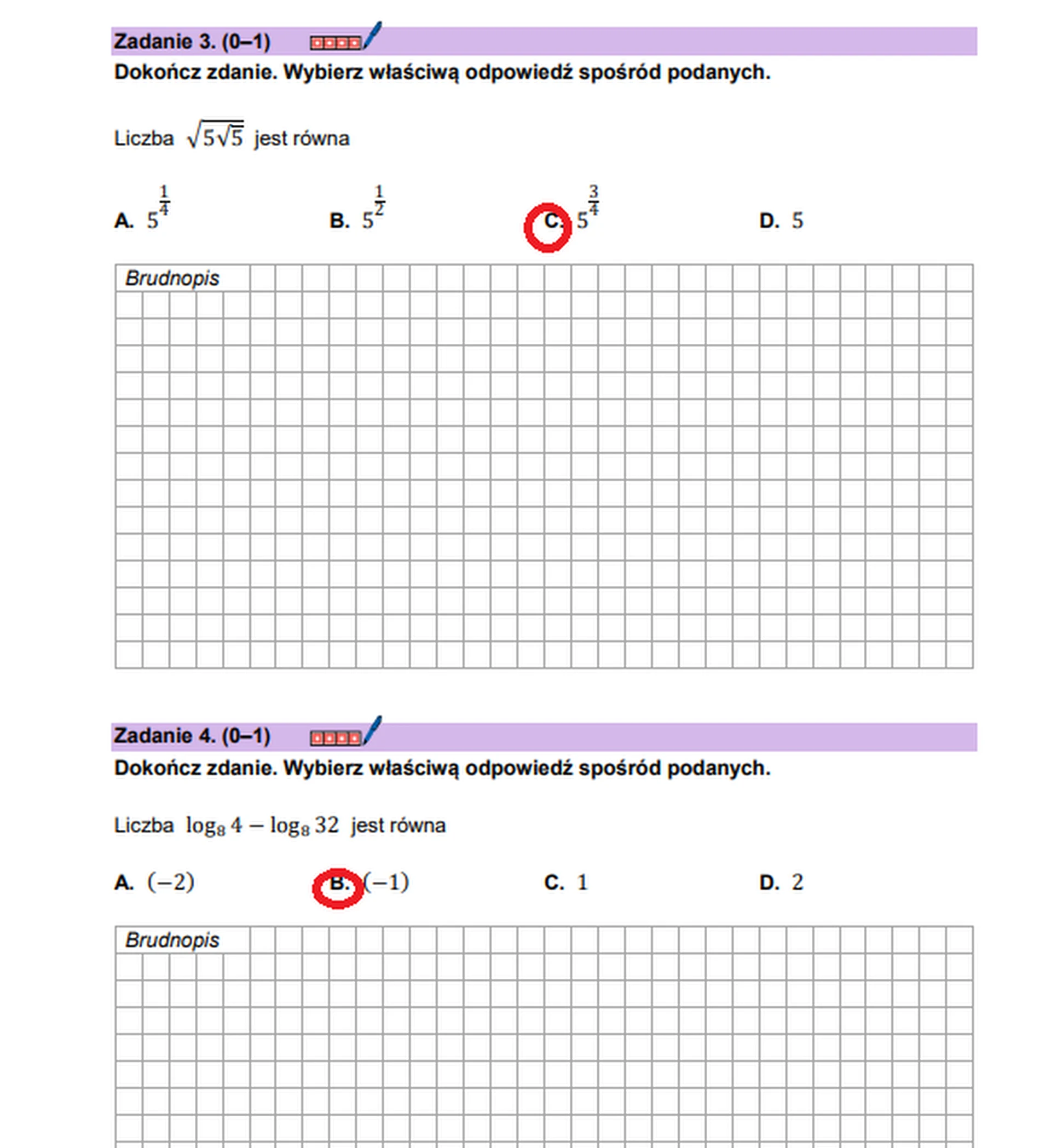 Matura maj 2026. Matematyka, poziom podstawowy – zadanie 3