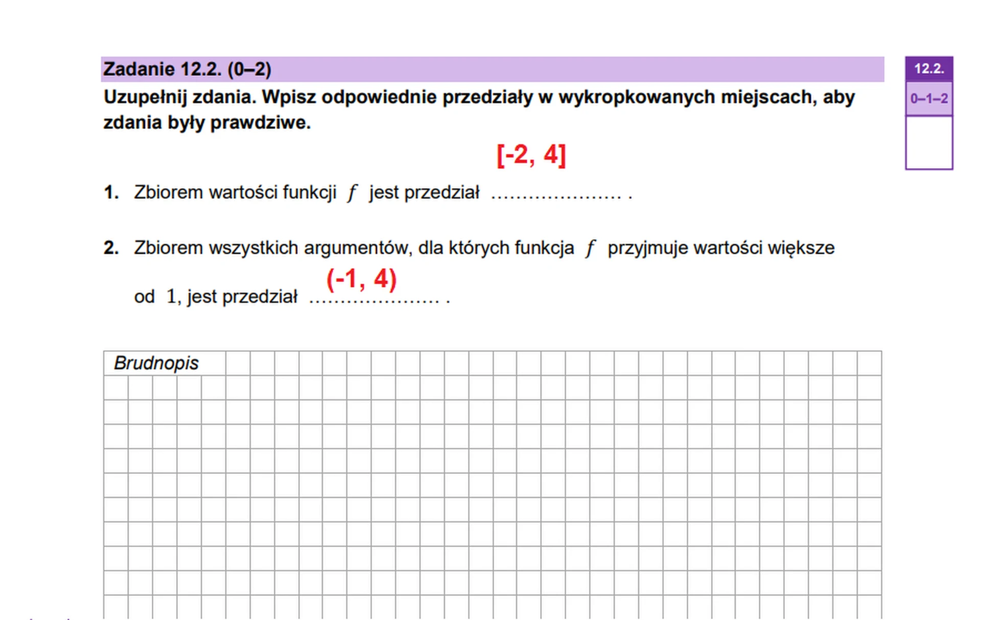 Matura maj 2026. Matematyka, poziom podstawowy – zadanie 12.2
