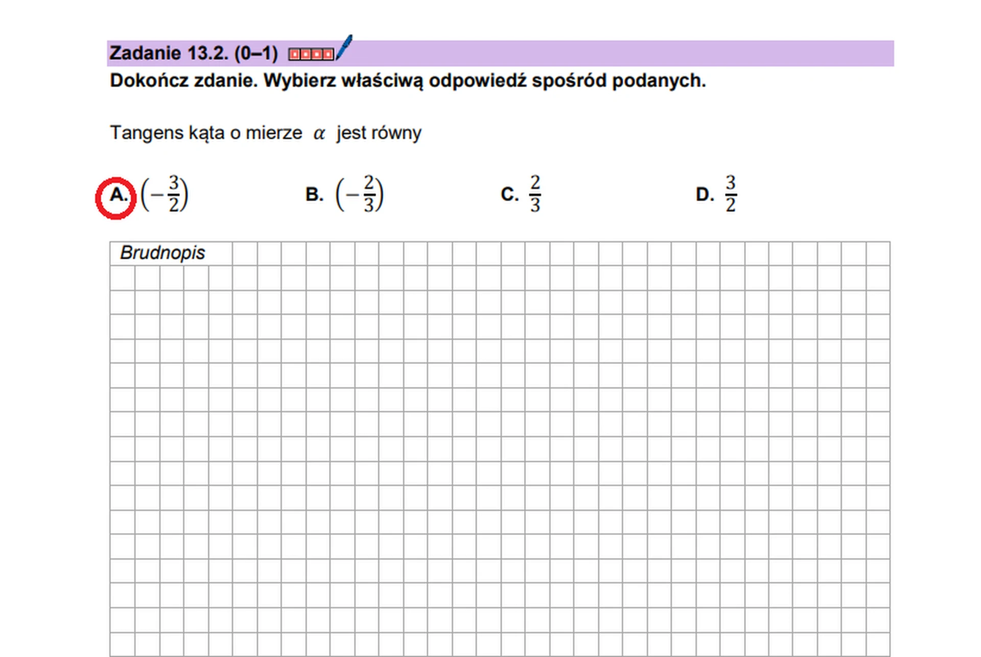 Matura maj 2026. Matematyka, poziom podstawowy – zadanie 13.2