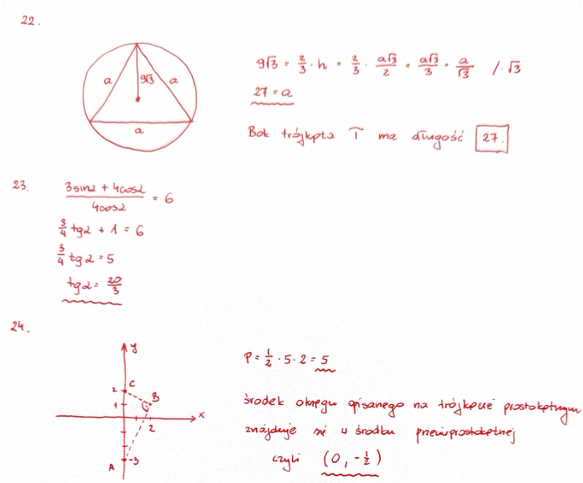 Matura z matematyki maj 2026 - pełne rozwiązania do zadań zamkniętych 4