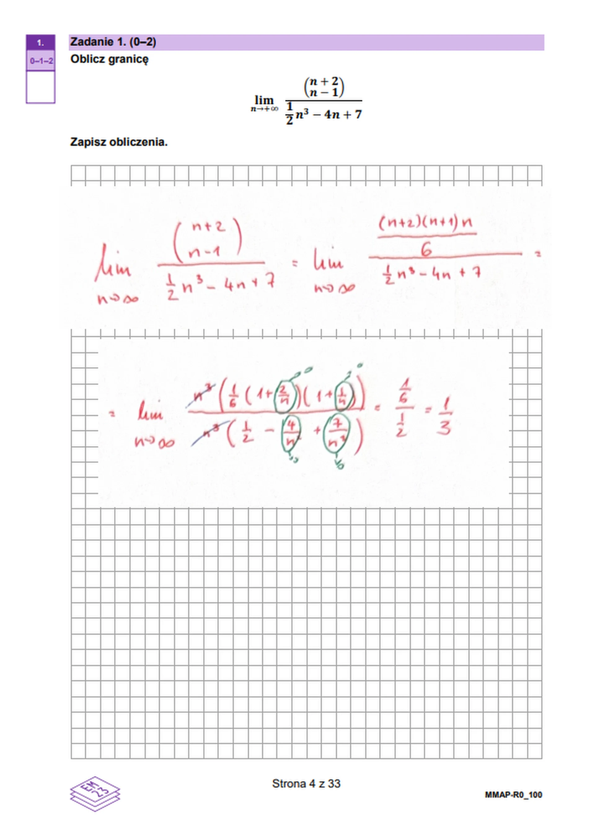 Matura maj 2026. Matematyka, poziom rozszerzony – zadanie 1