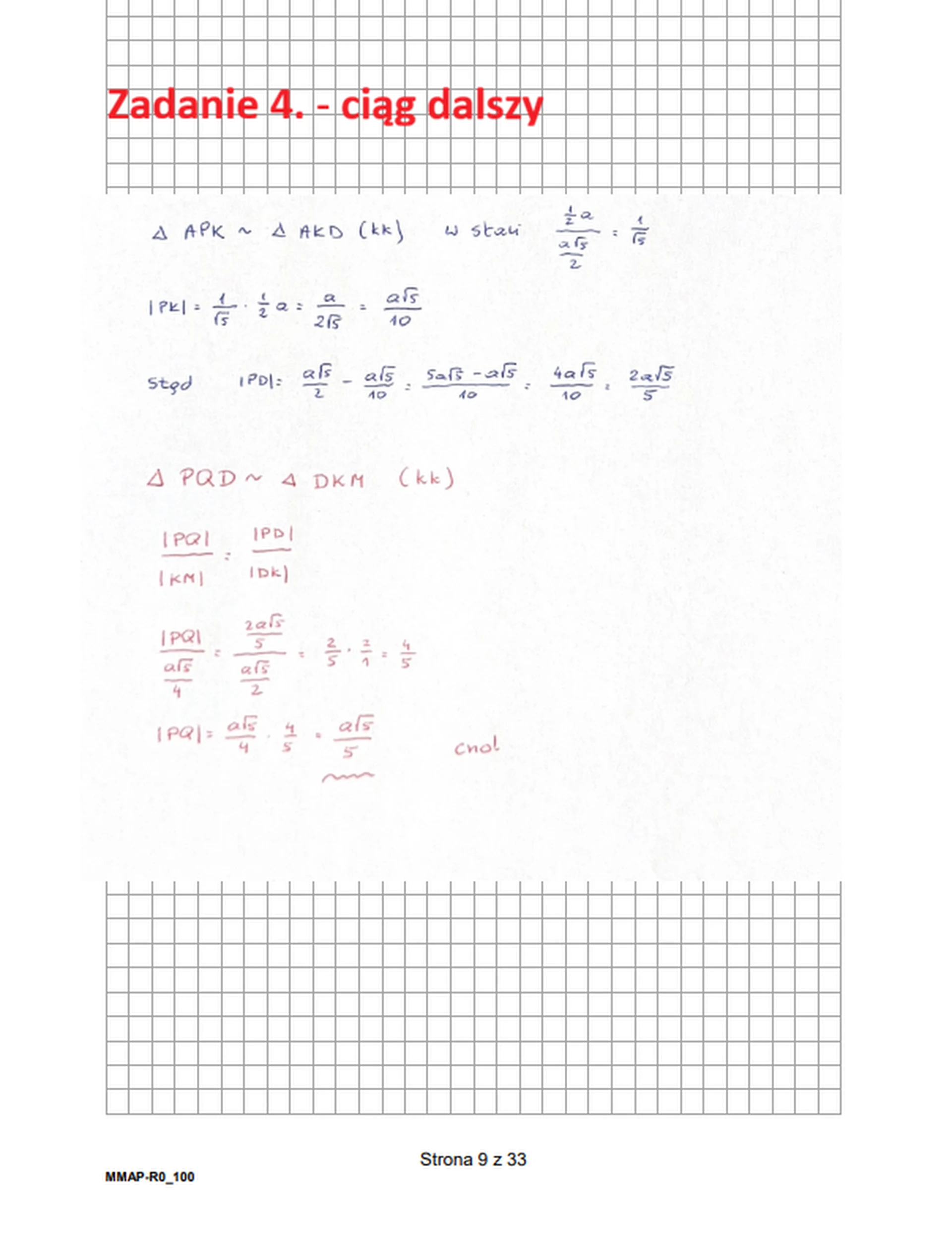 Matura maj 2026. Matematyka, poziom rozszerzony – zadanie 4