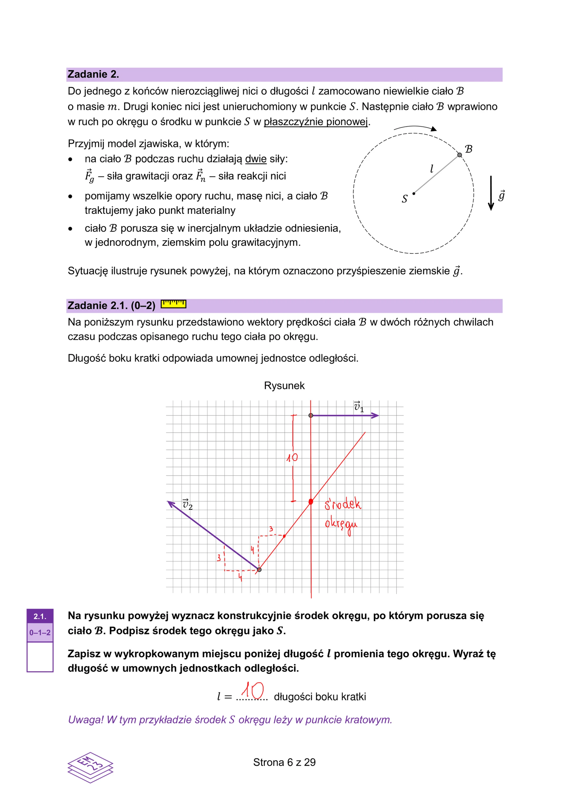 Matura maj 2026. Fizyka, poziom rozszerzony – zadanie 2