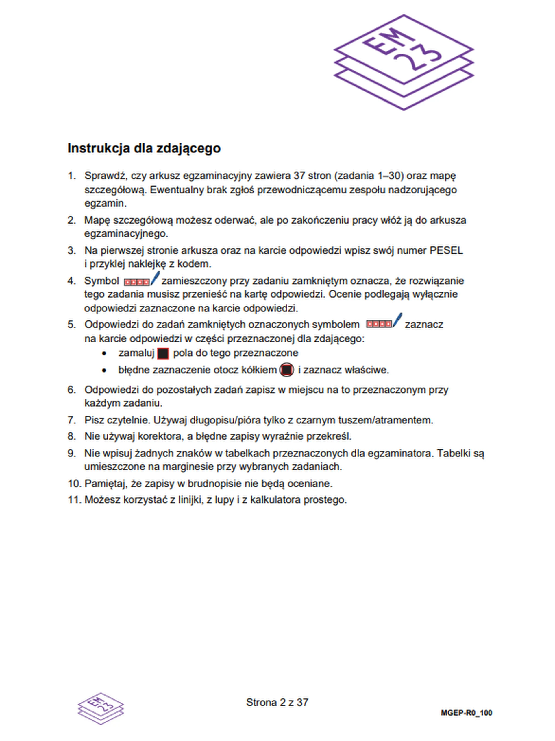 Matura maj 2026. Geografia, poziom rozszerzony – strona 2