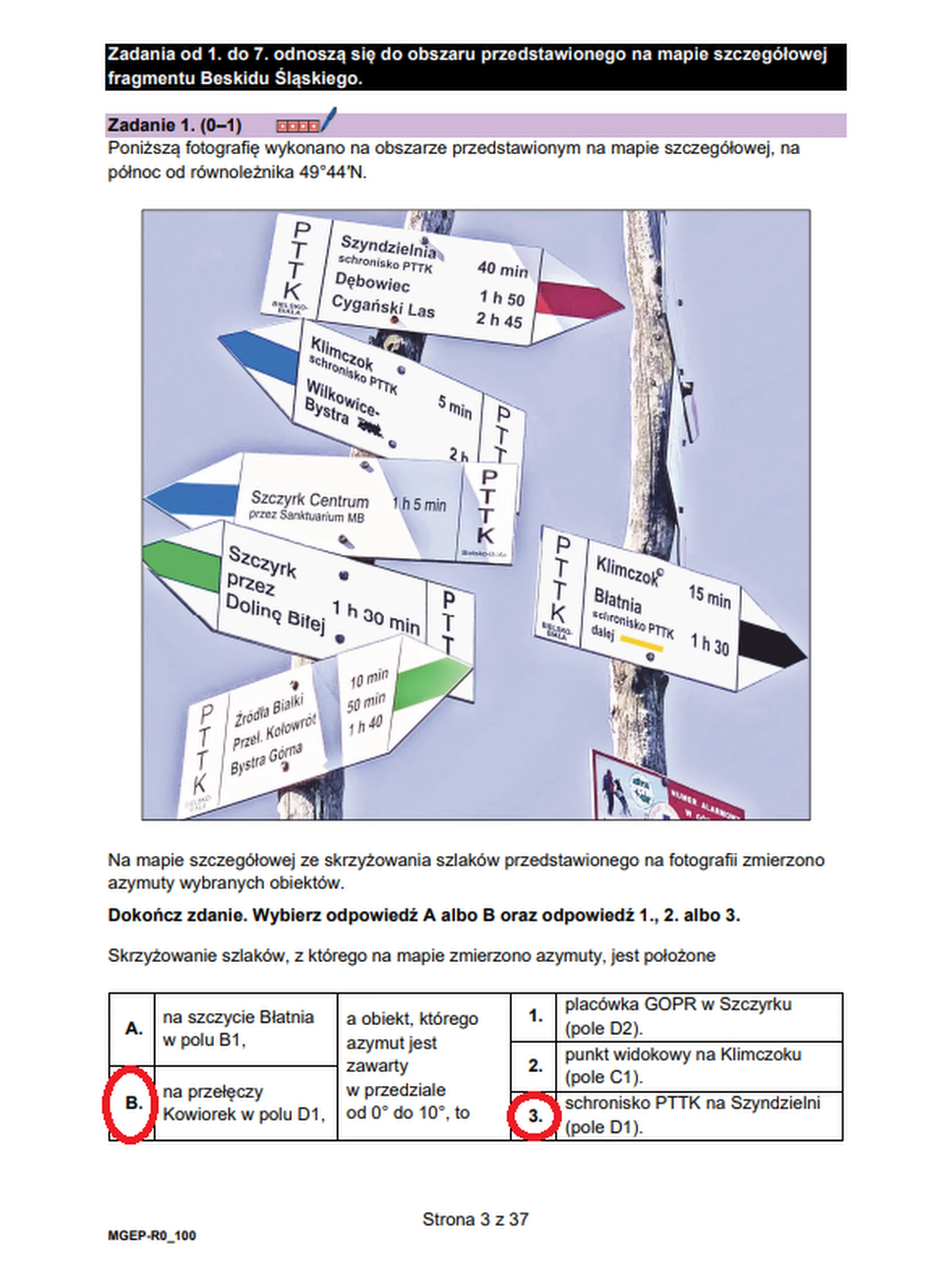 Matura maj 2026. Geografia poziom rozszerzony – zadanie 1