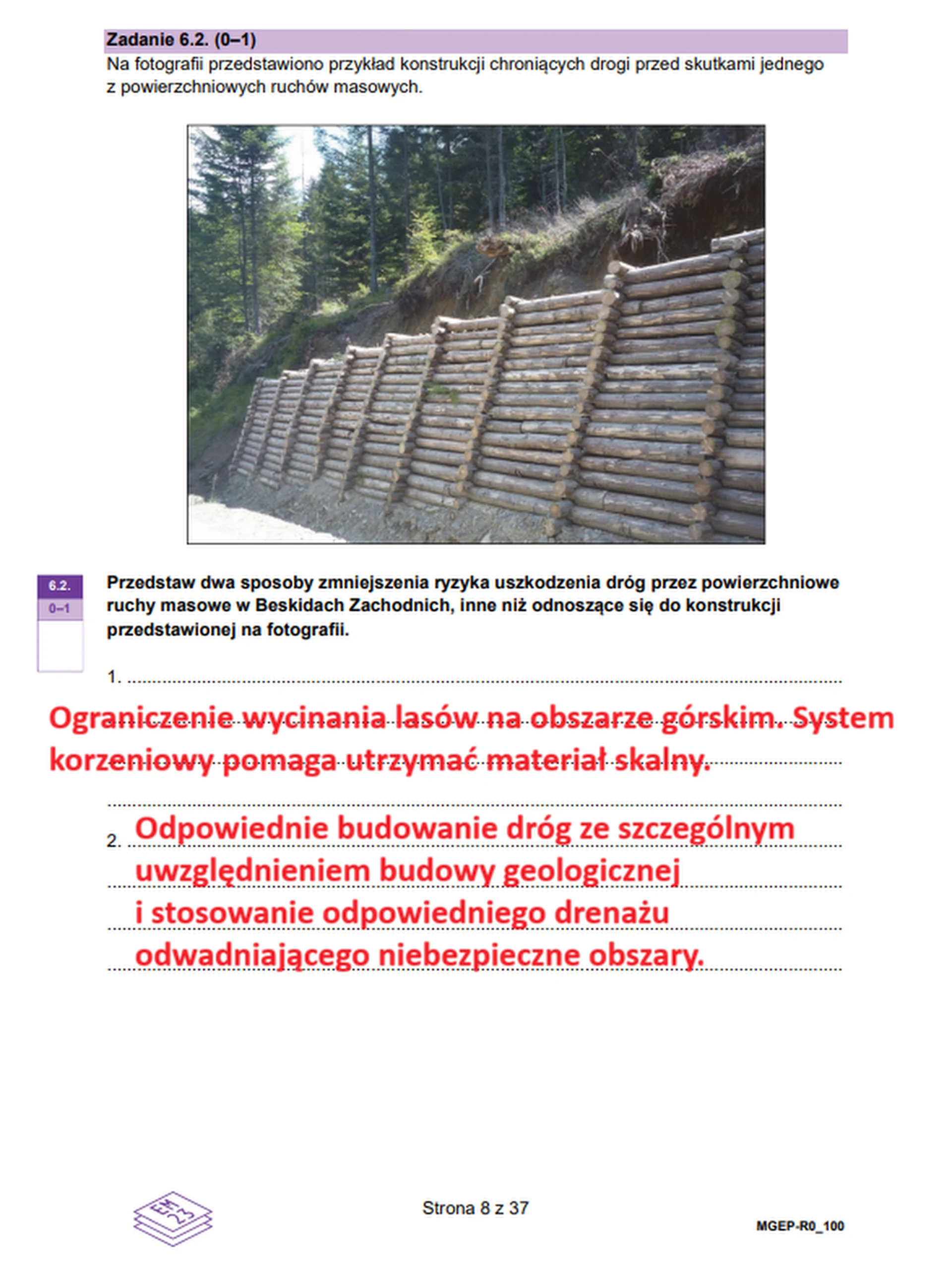 Matura maj 2026. Geografia poziom rozszerzony – zadanie 6.2
