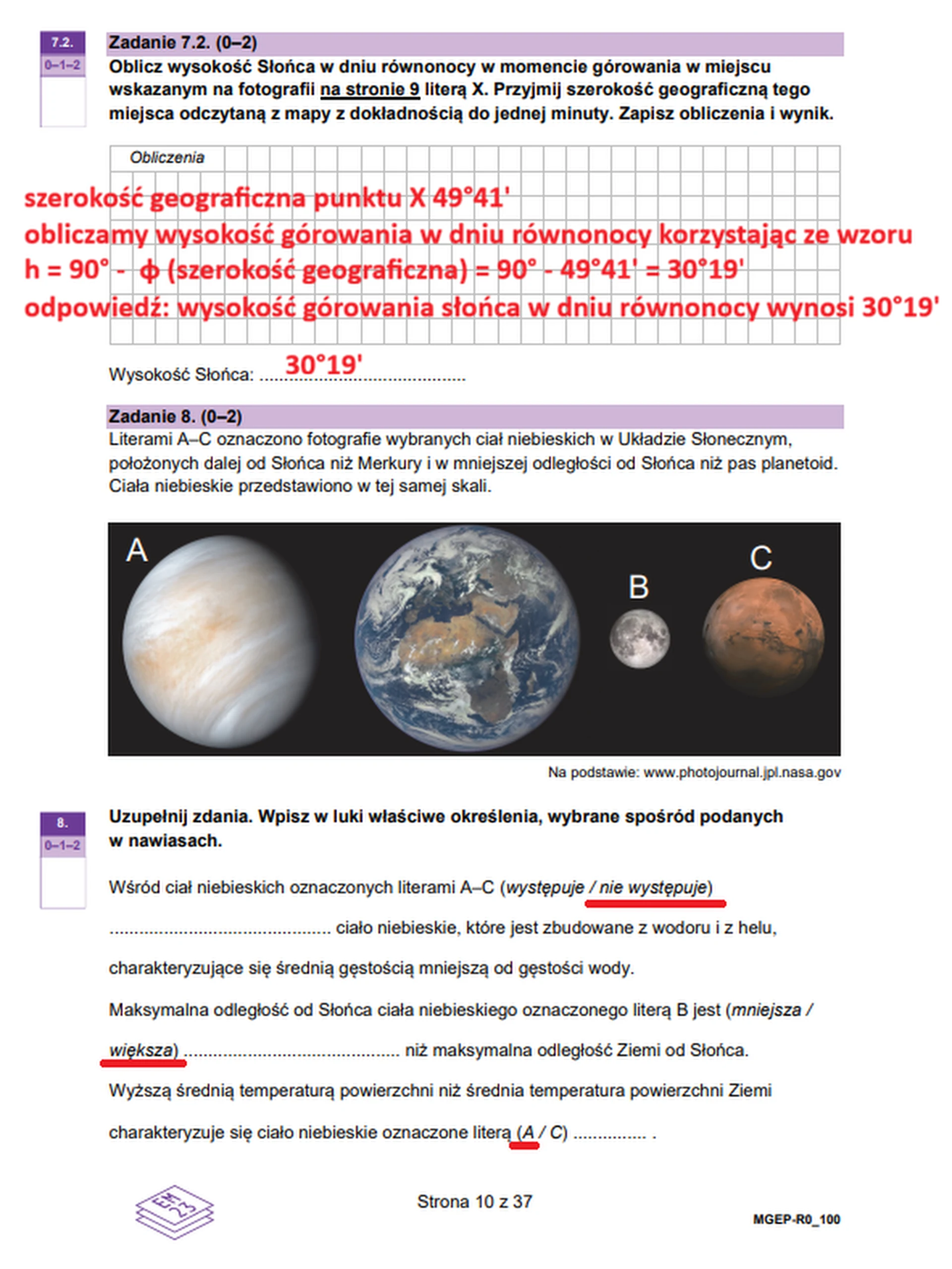 Matura maj 2026. Geografia poziom rozszerzony – zadanie 7.2, zadanie 8