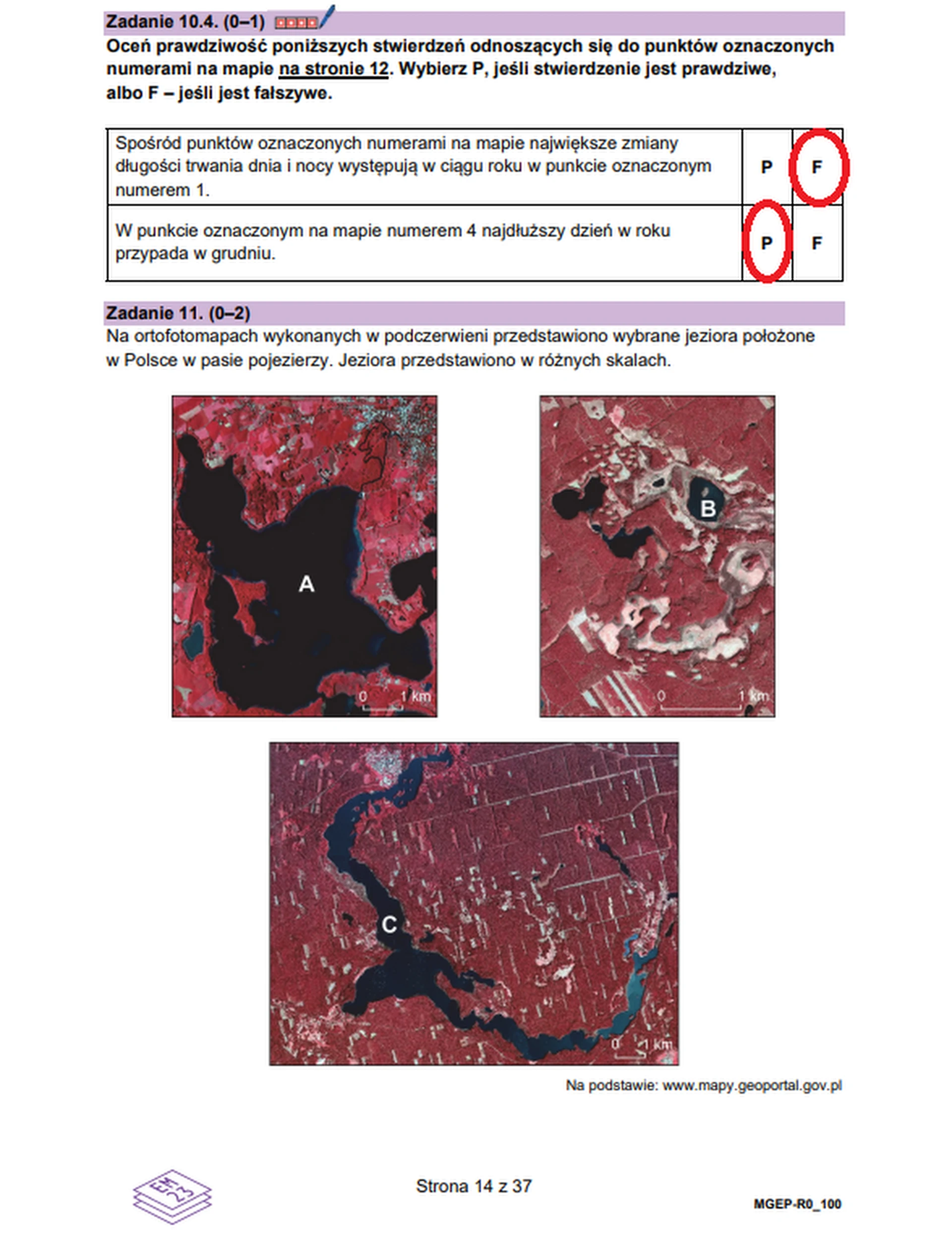 Matura maj 2026. Geografia poziom rozszerzony – zadanie 10.4, zadanie 11