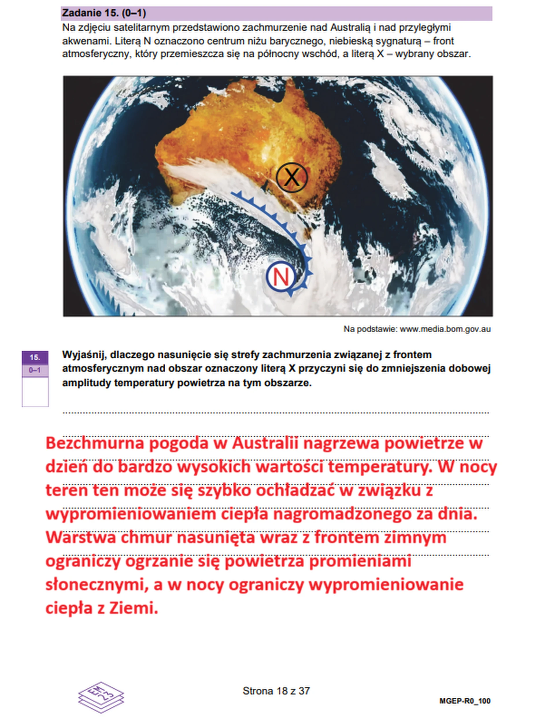 Matura maj 2026. Geografia poziom rozszerzony – zadanie 15