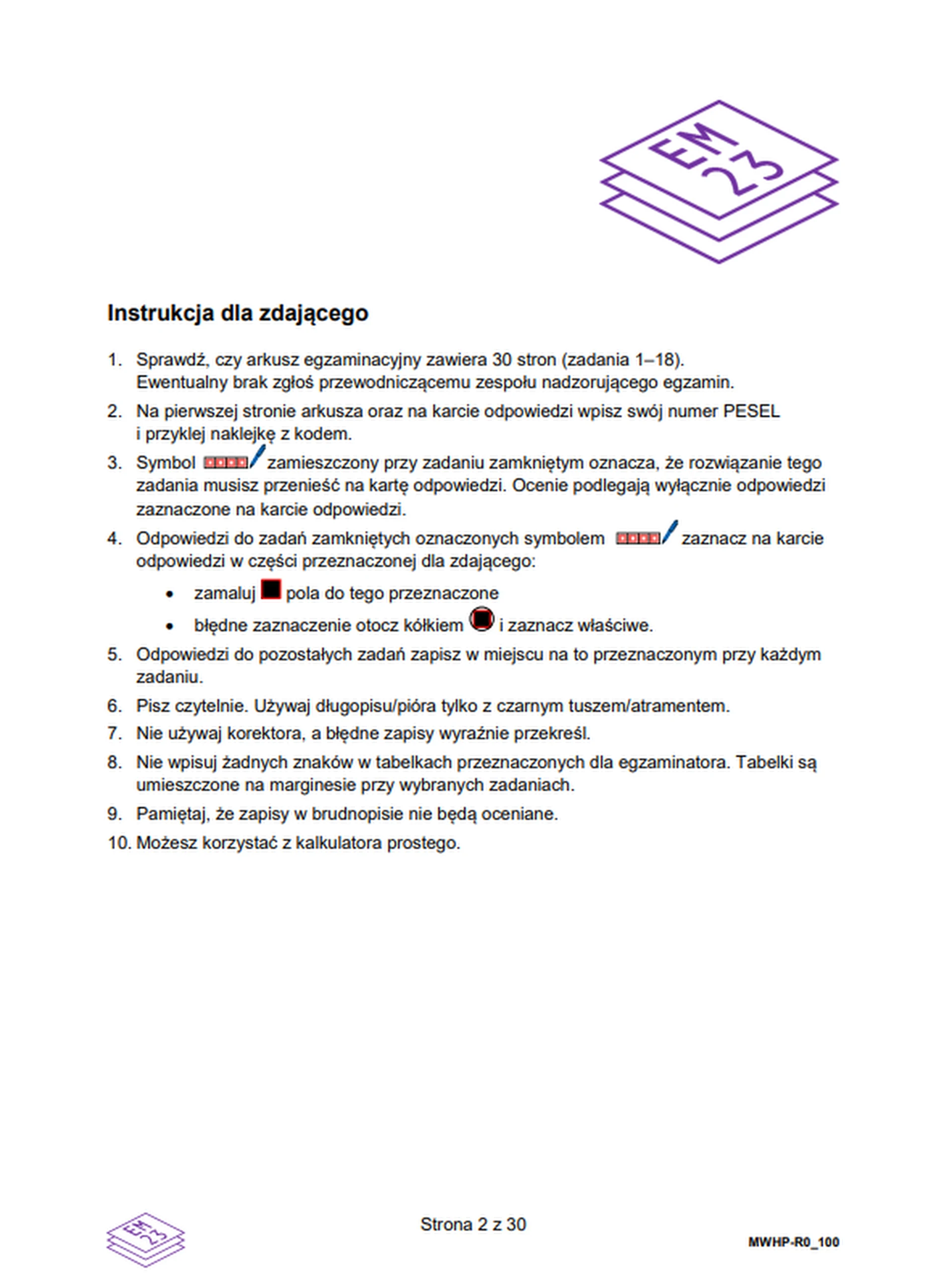 Matura maj 2026. WOS, poziom rozszerzony – strona 2