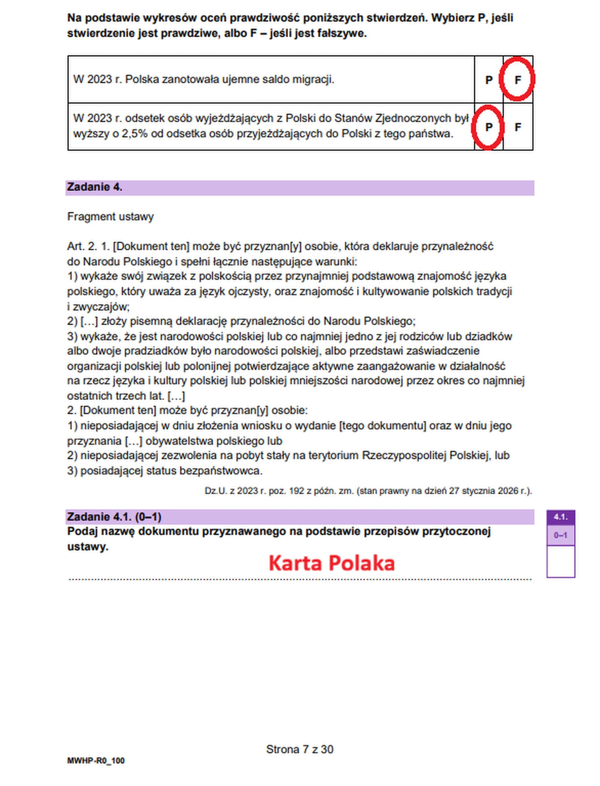 Matura maj 2026. WOS, poziom rozszerzony – zadanie 4