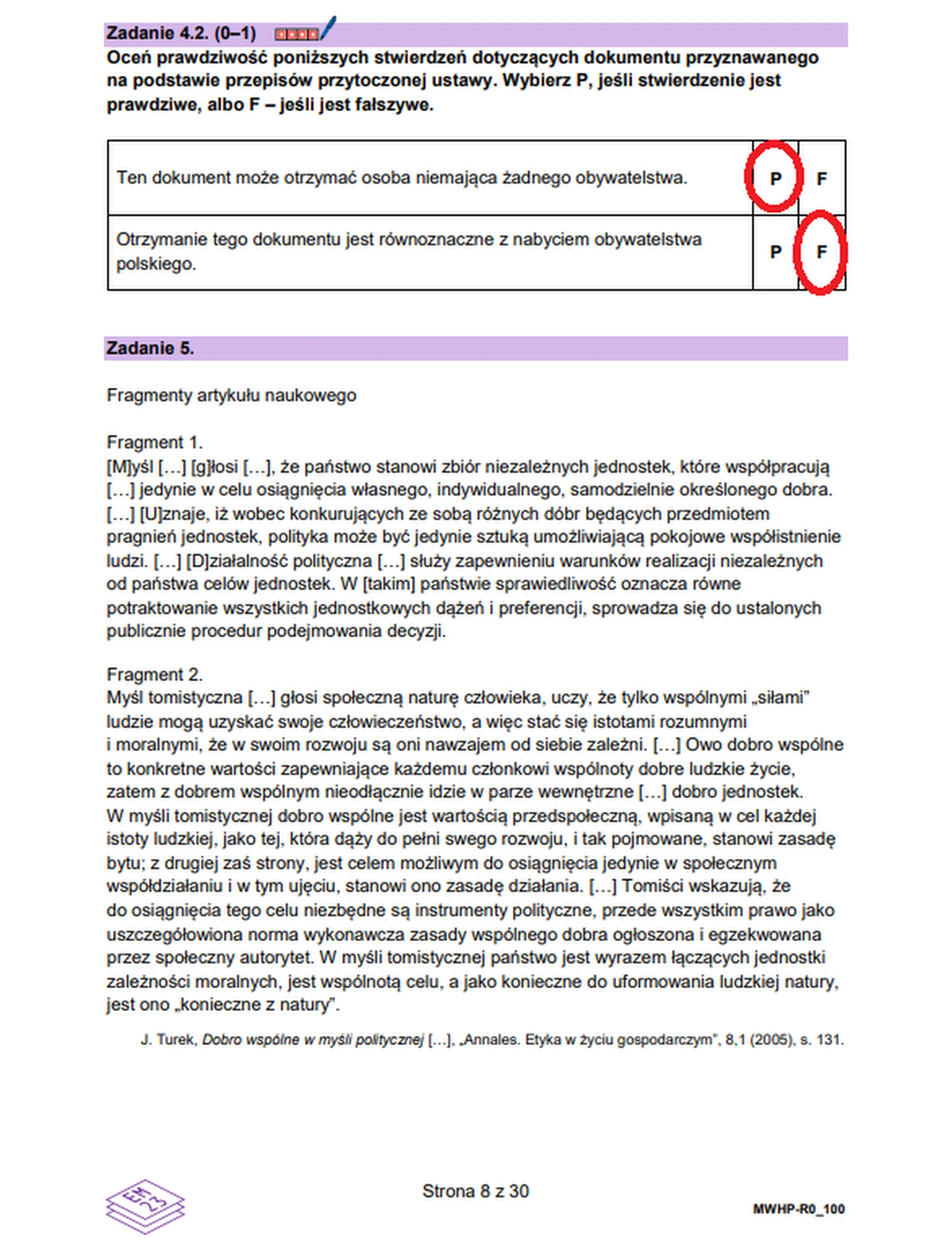 Matura maj 2026. WOS, poziom rozszerzony – zadanie 5