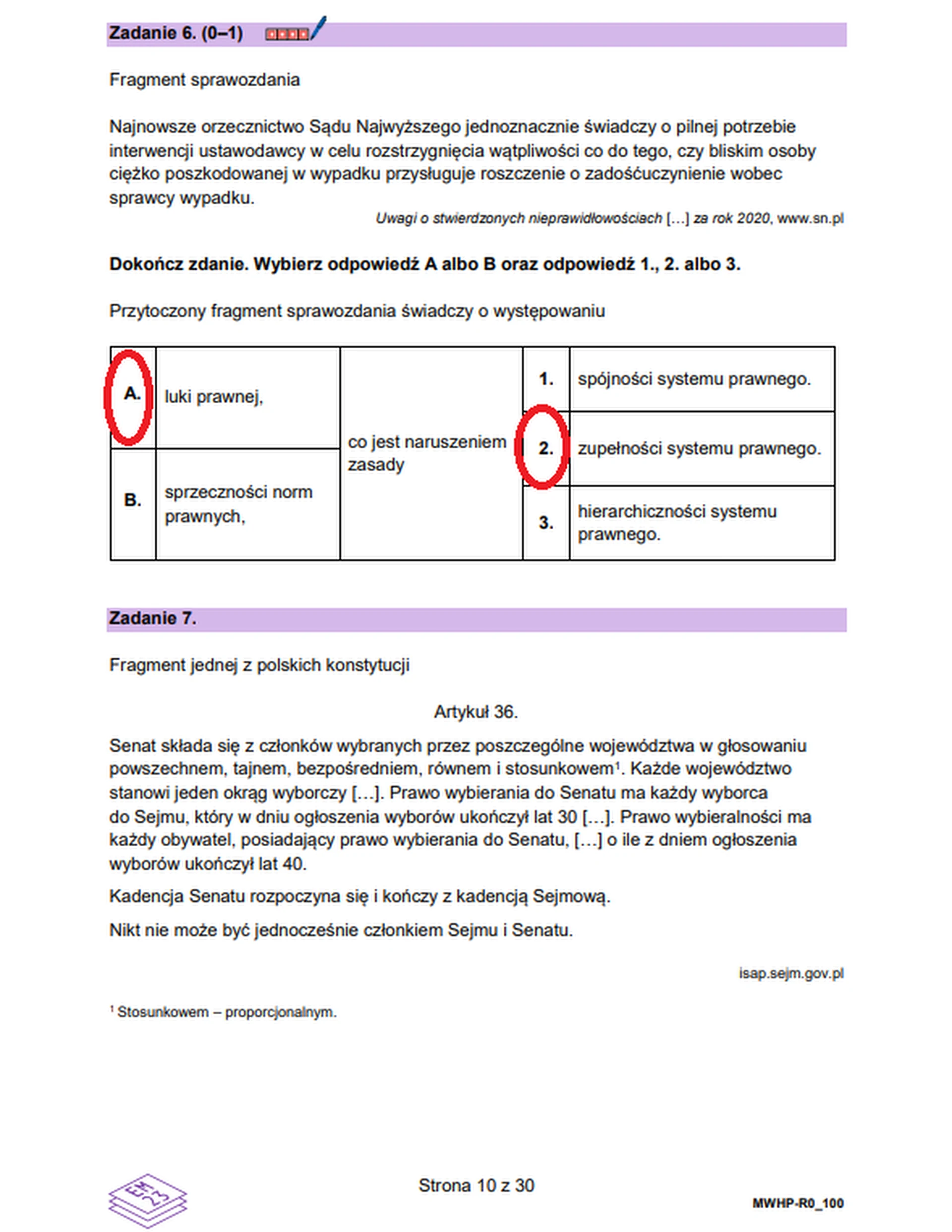 Matura maj 2026. WOS, poziom rozszerzony – zadanie 6