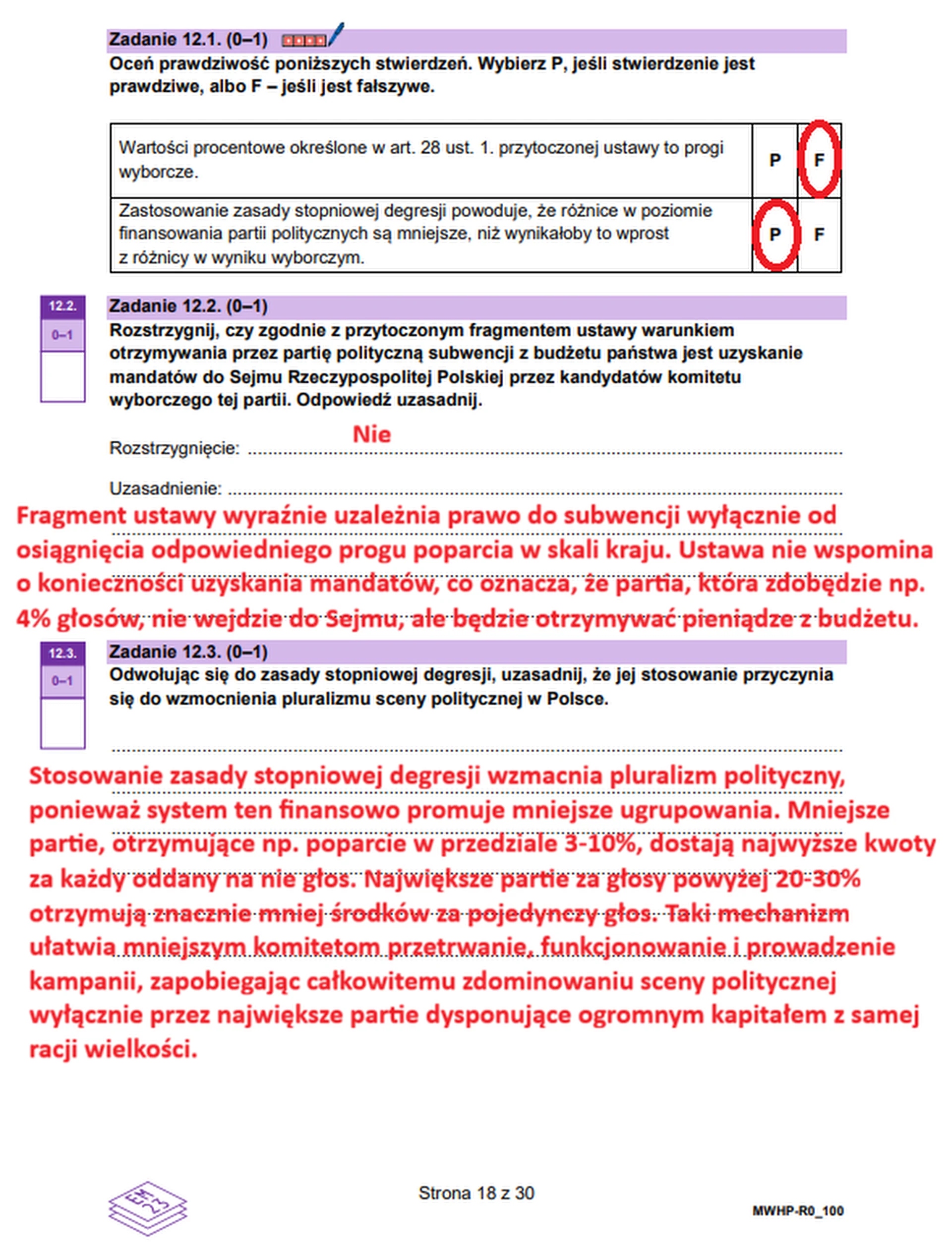 Matura maj 2026. WOS, poziom rozszerzony – zadanie 12