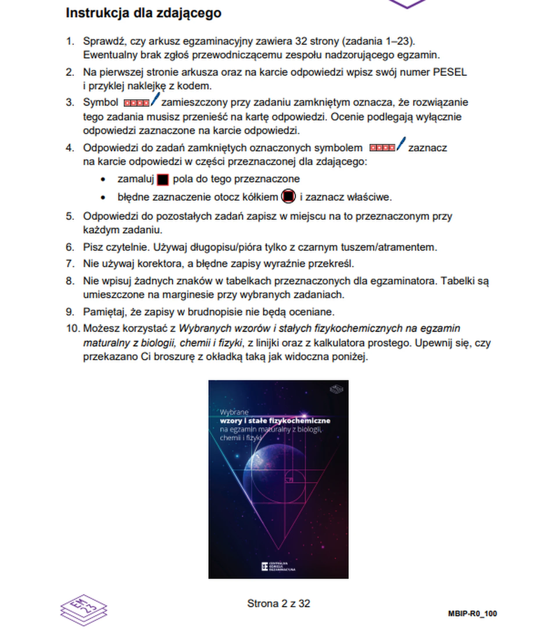 Matura maj 2026. Biologia, poziom rozszerzony – strona 2