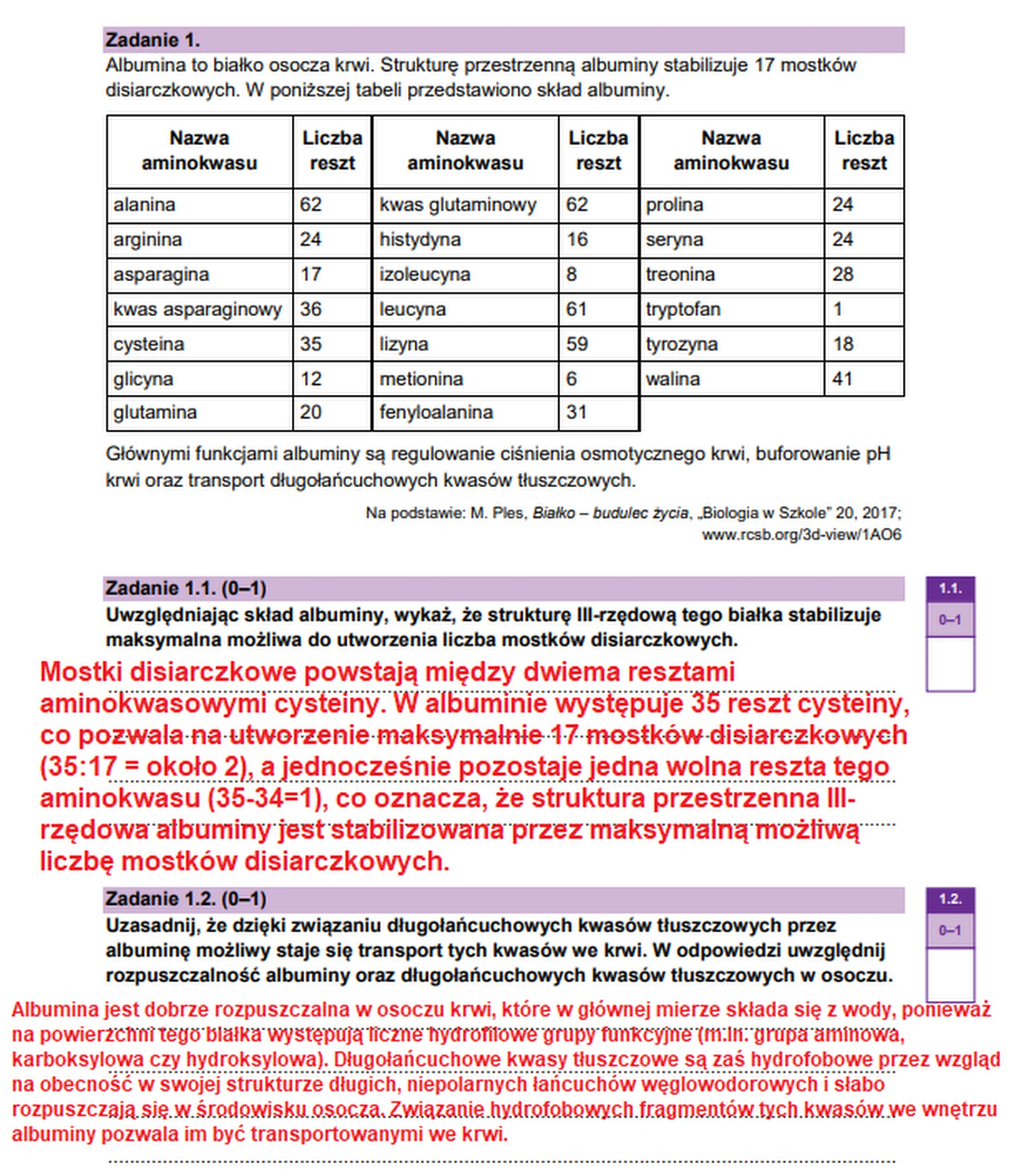 Matura maj 2026. Biologia, poziom rozszerzony – zadanie 1