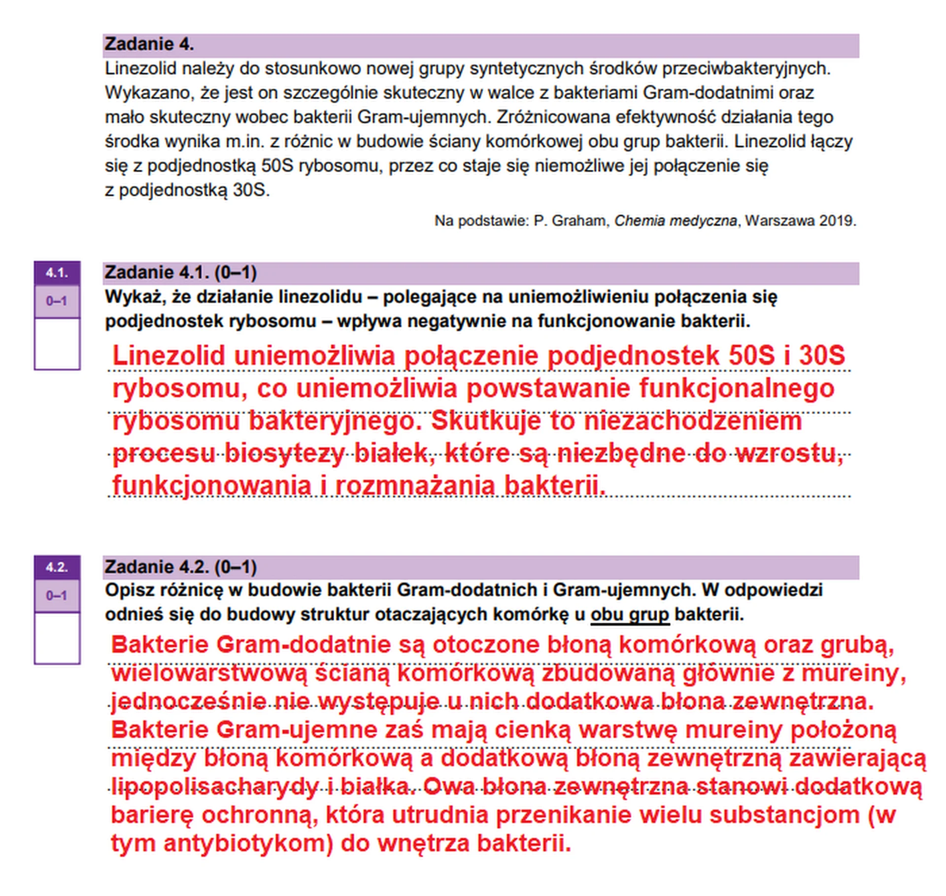 Matura maj 2026. Biologia, poziom rozszerzony – zadanie 4 