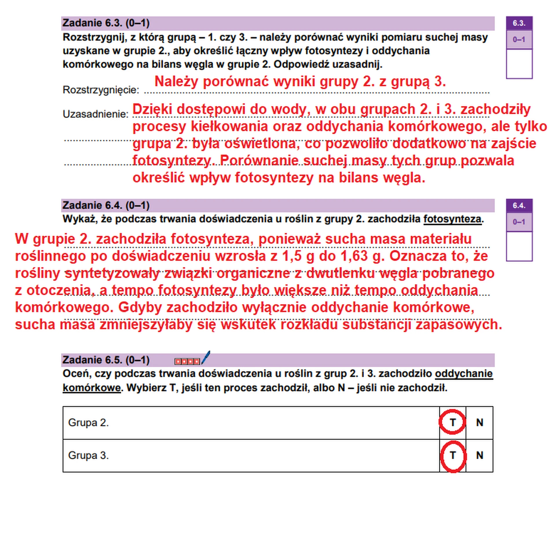 Matura maj 2026. Biologia, poziom rozszerzony – zadanie 6.5