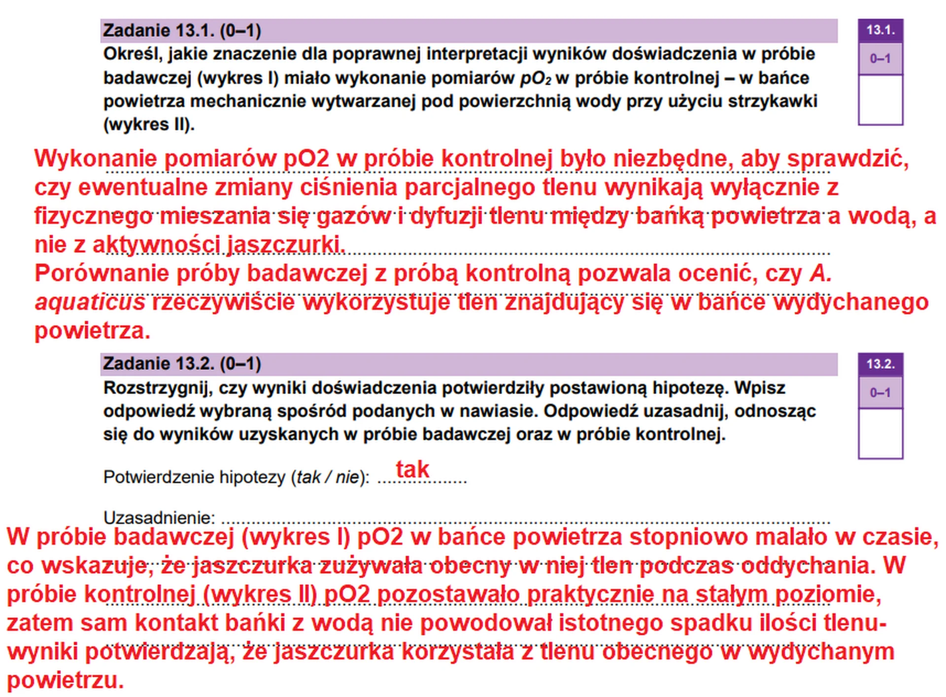 Matura maj 2026. Biologia, poziom rozszerzony – zadanie 13