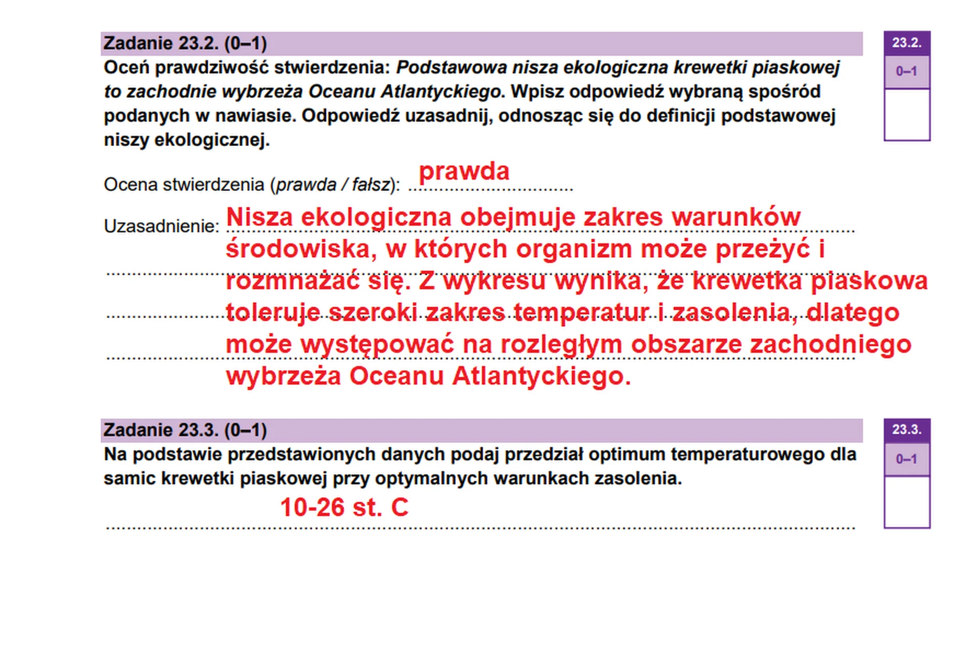 Matura maj 2026. Biologia, poziom rozszerzony – zadanie 23