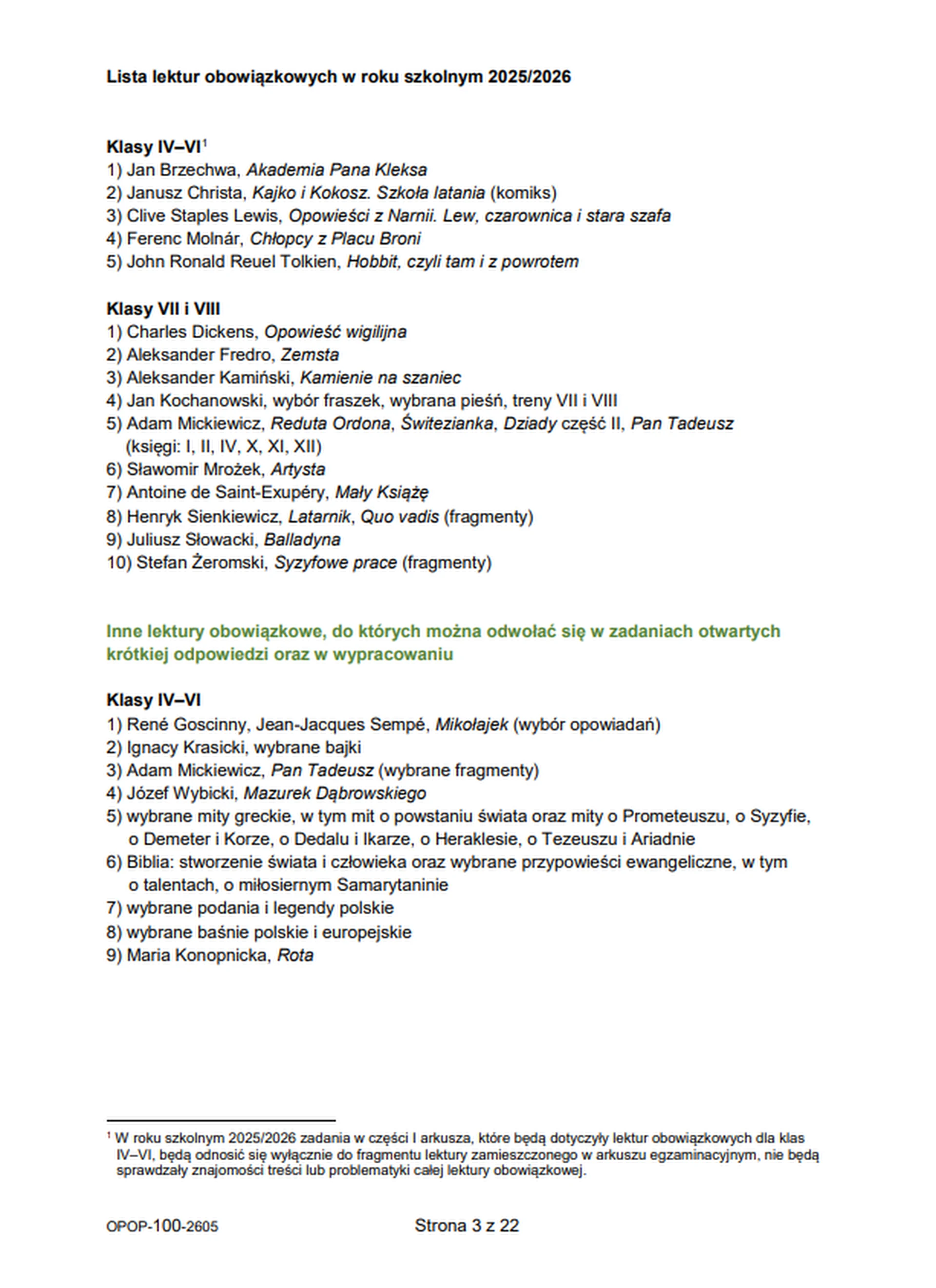 Egzamin ósmoklasisty 2026. Język polski – strona 3