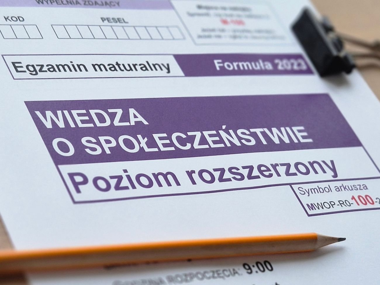 Matura z wiedzy o społeczeństwie maj 2026 - poziom rozszerzony