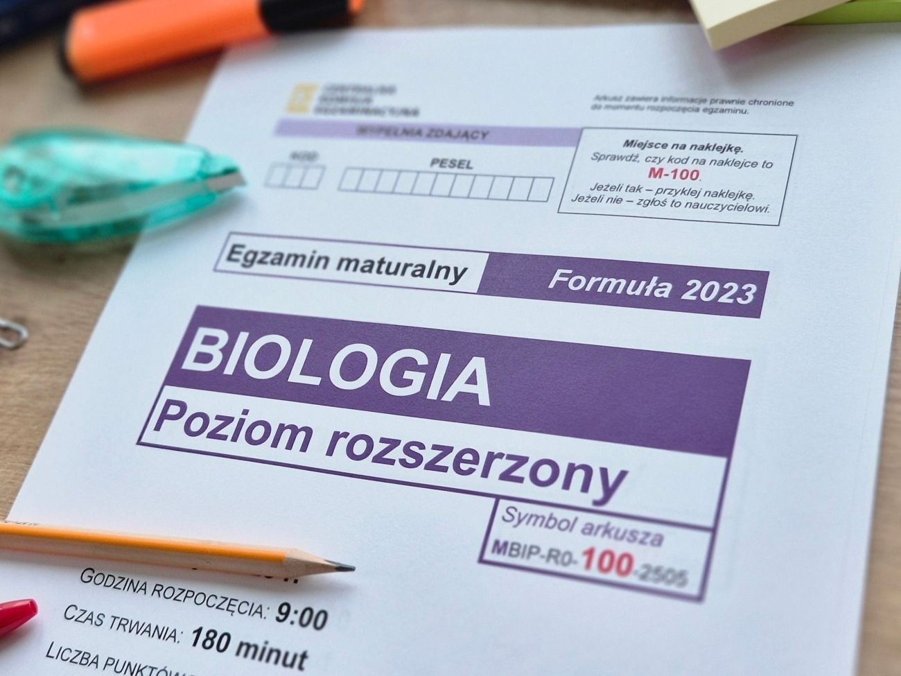 Matura z biologii maj 2026 - poziom rozszerzony