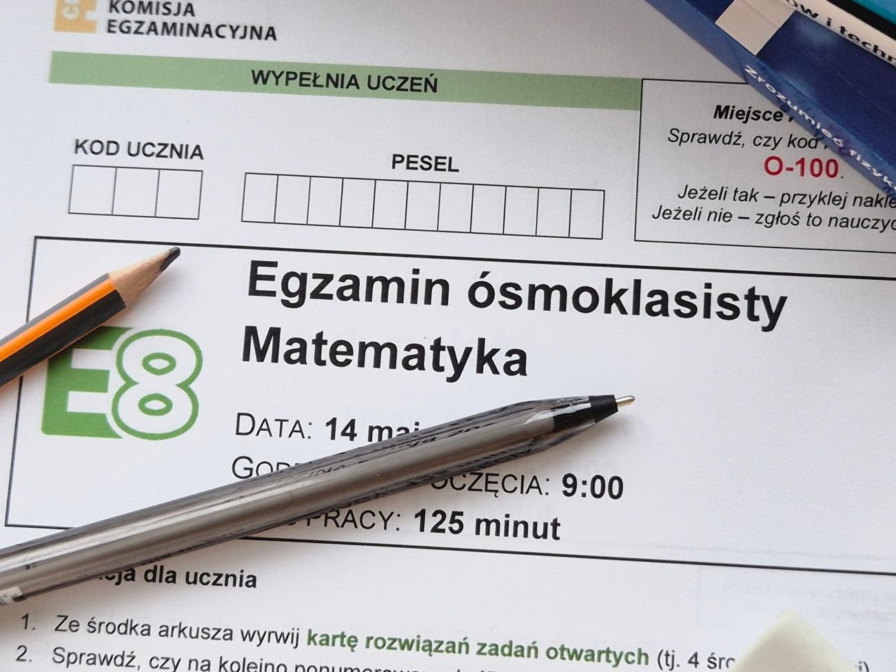 Egzamin ósmoklasisty z matematyki maj 2026 – arkusz główny