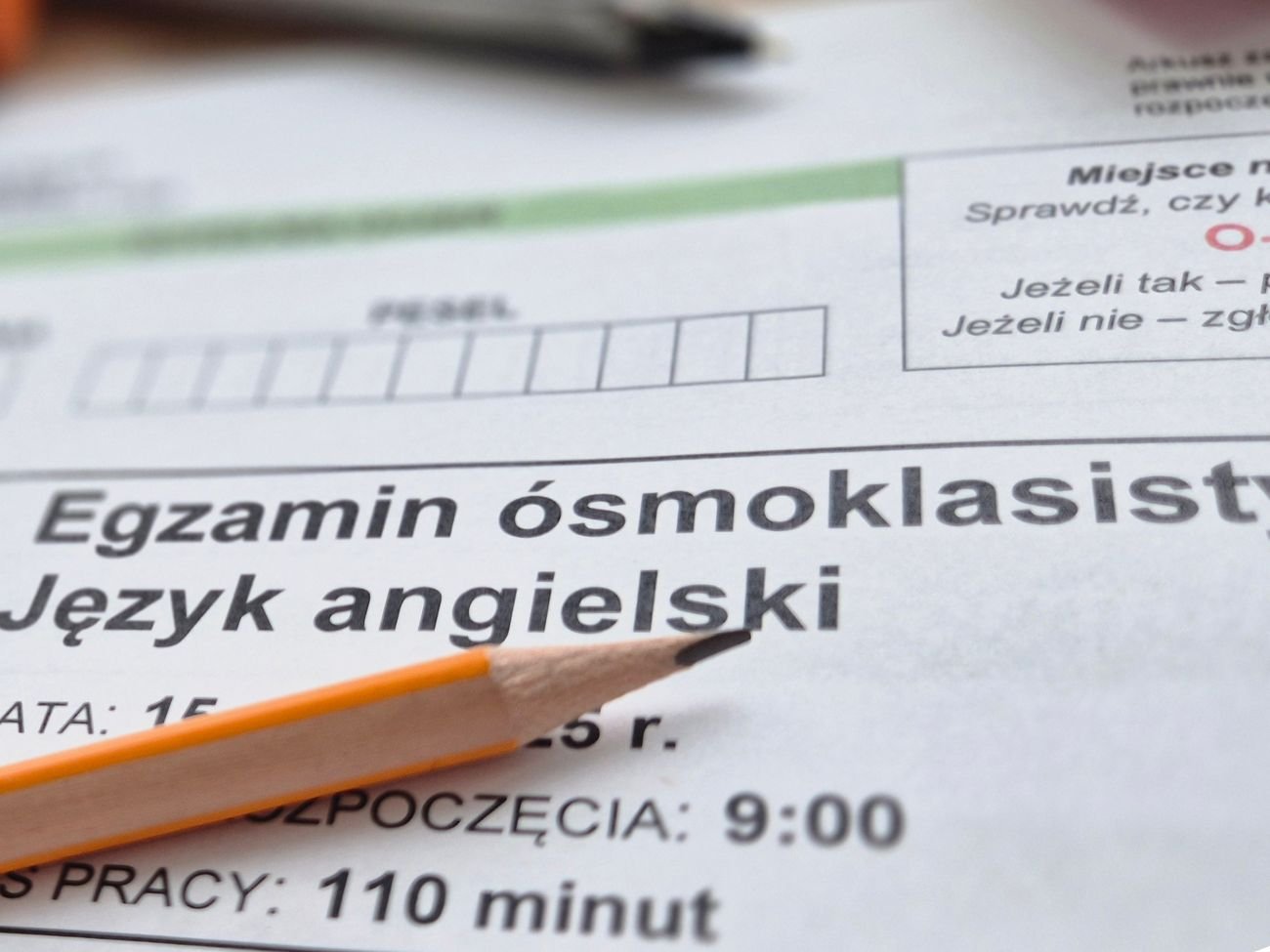 Egzamin ósmoklasisty z języka angielskiego maj 2026 – arkusz główny